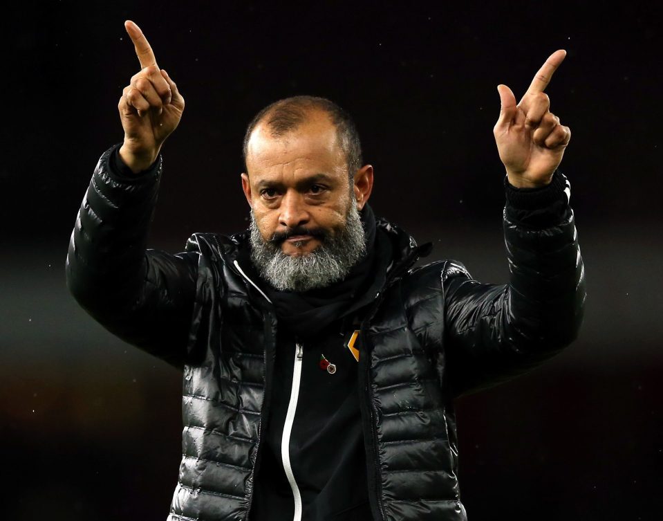  Nuno Espirito Santo has done a superb job at Wolves - in contrast to Unai Emery at the Emirates