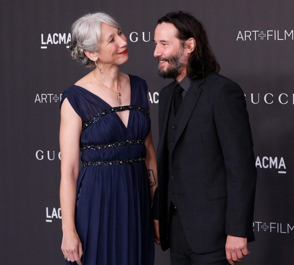  Keanu Reeves and Alexandra Grant put on a loved-up display at the weekend