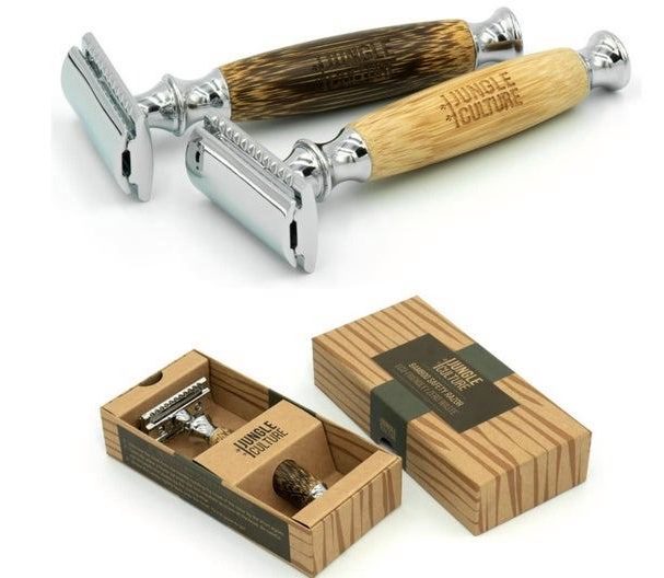  An old-fashioned razor is a beautiful green gift