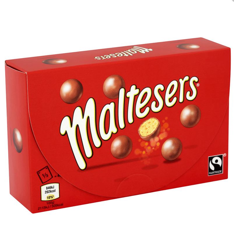  Cardboard boxes of Maltesers are far better for the planet than individually wrapped chocolates and sweets