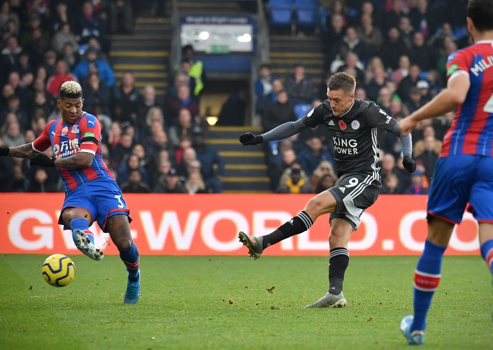  Vardy, 32, has now banged in ten Premier League goals in 11 games this season