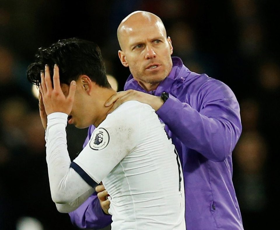  Spurs' Son Heung-min was inconsolable after the freak incident