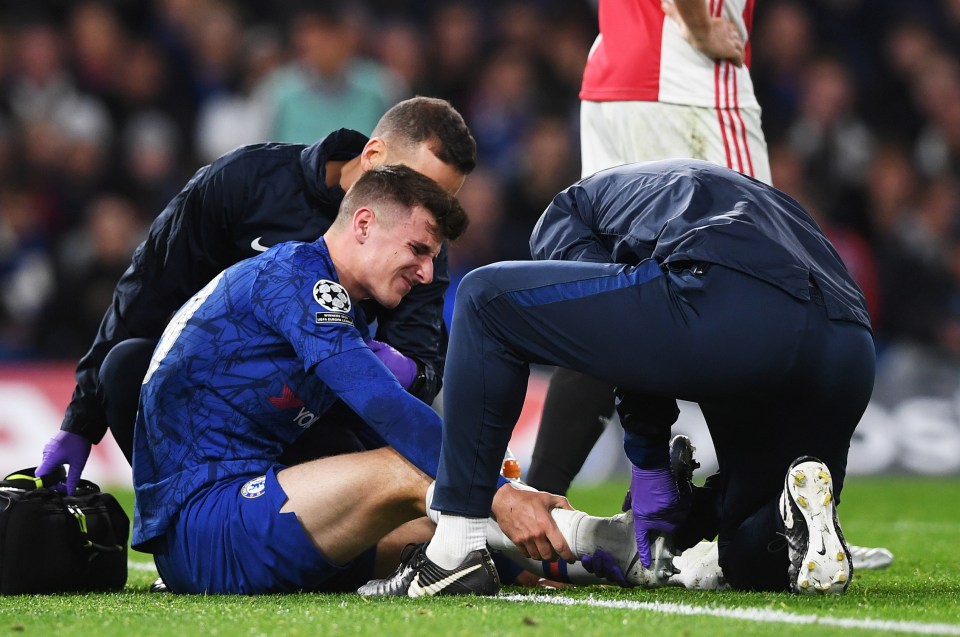  Mason Mount is already back in training after picking up an ankle injury on Tuesday