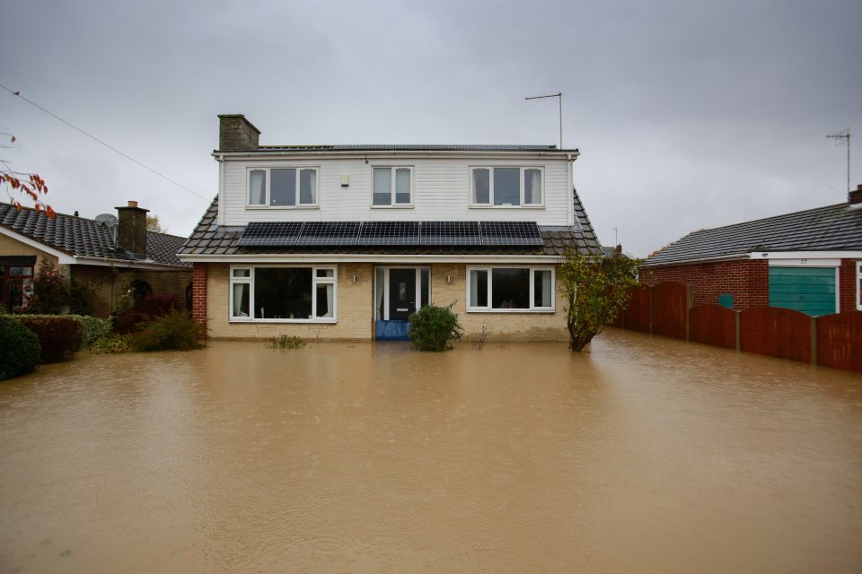  The garden of this home in Whiston became more like a lake after the flooding