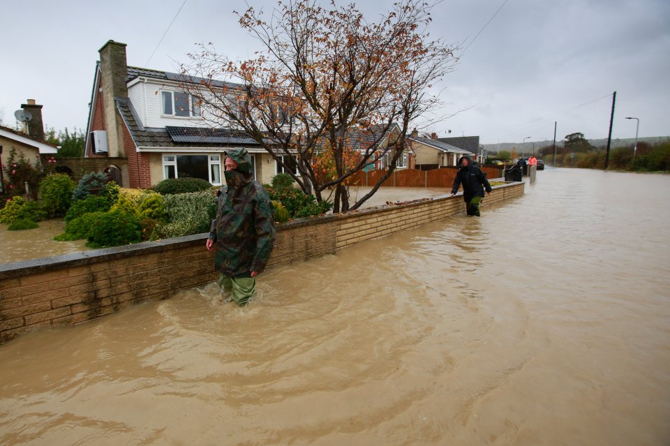  A number of homes in Whiston were flooded out after heavy rain fell in northern parts of England