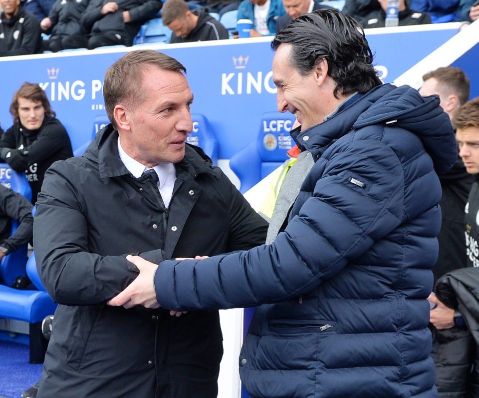  Brendan Rodgers' Leicester could knock the final nail into Unai Emery's coffin at Arsenal