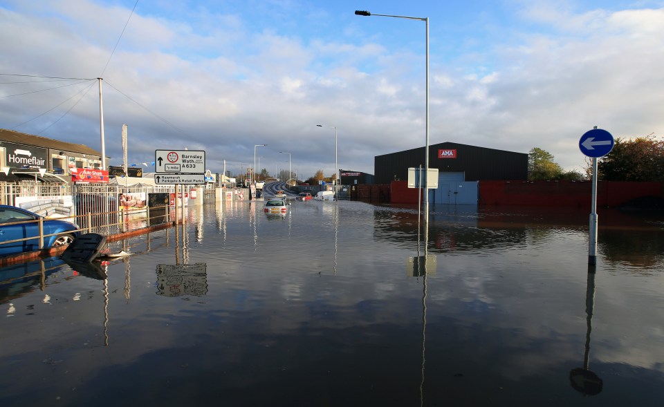  Vehicles remain trapped in Rotherham after 'biblical' floods