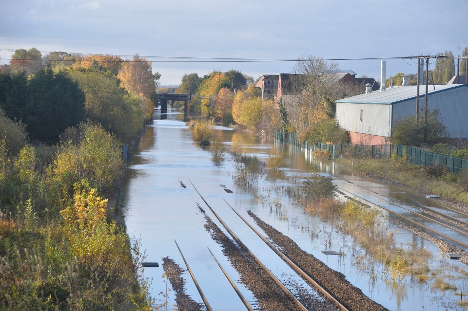  Train lines were flooded between Sheffield and Doncaster today