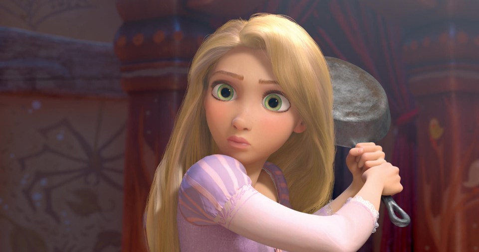  The Disney heroine uses a frying pan as a weapon in the movie