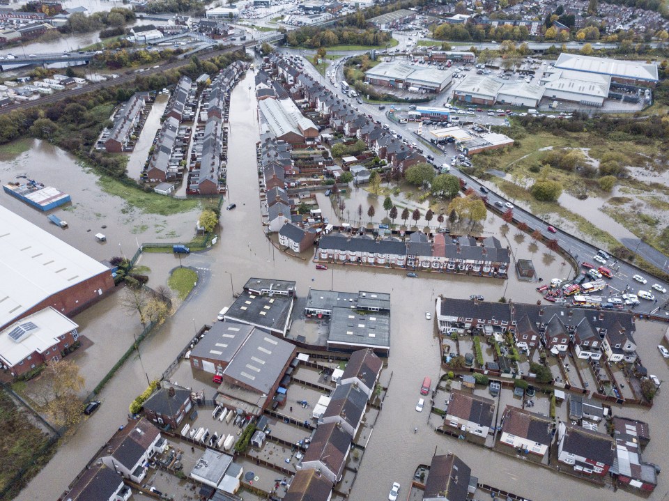  One month's worth of rain fell across parts of Yorkshire