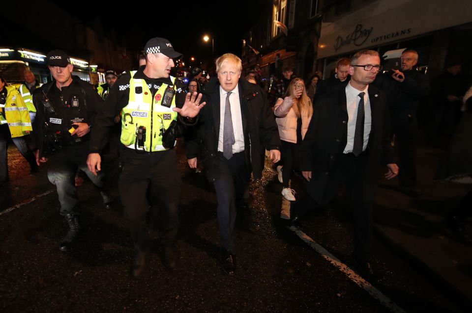  The PM walks through flood-ravaged Matlock this evening