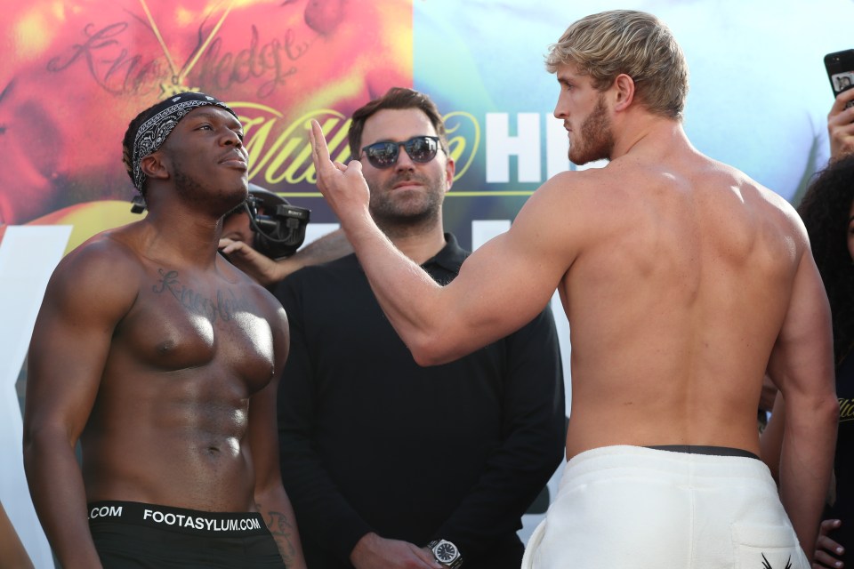 The teams of KSI and Logan Paul were involved in an ugly brawl off-stage at the weigh-in