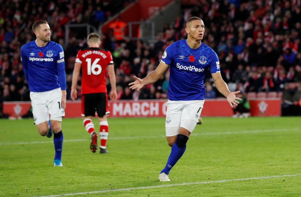  Richarlison's winner was just his third goal of the season