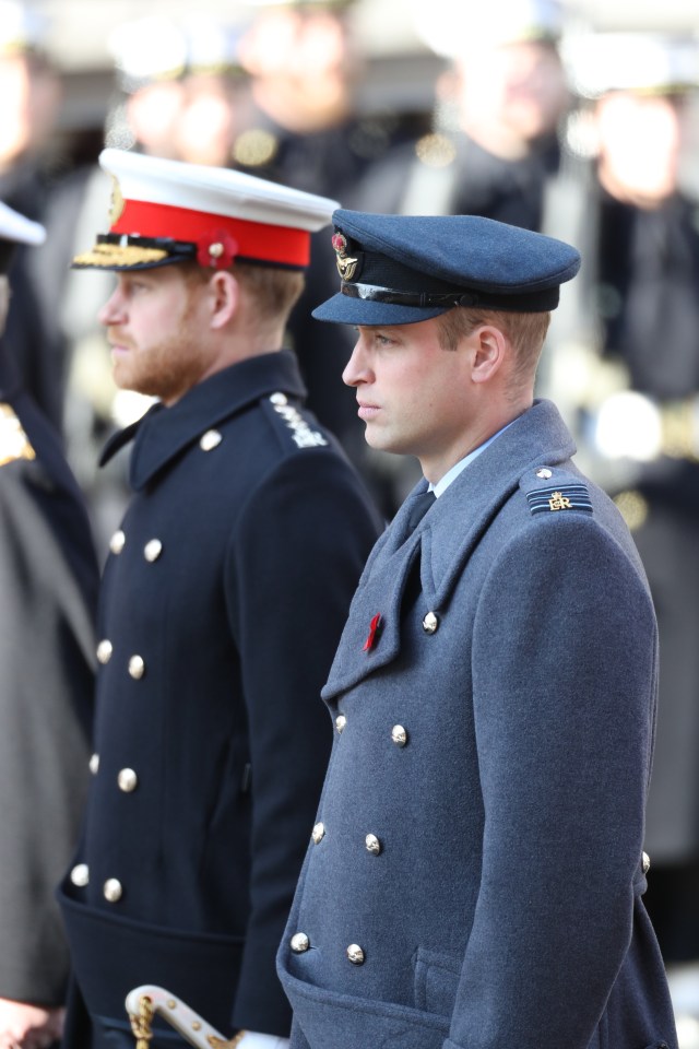 Princes William and Harry take part in the emotional service