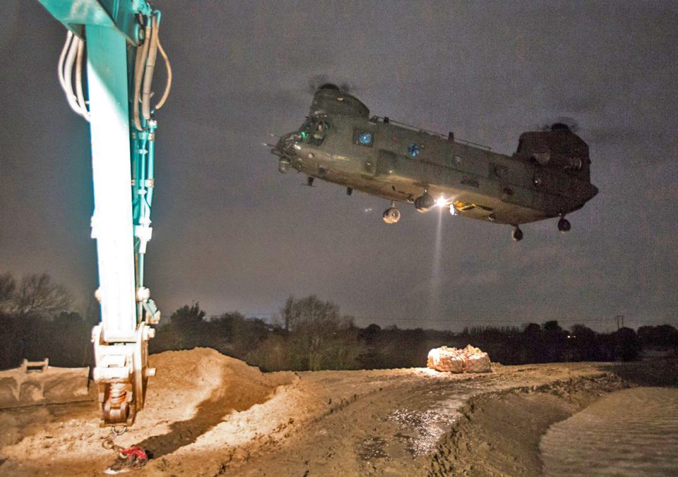  A Chinook was deployed on Sunday evening near Doncaster