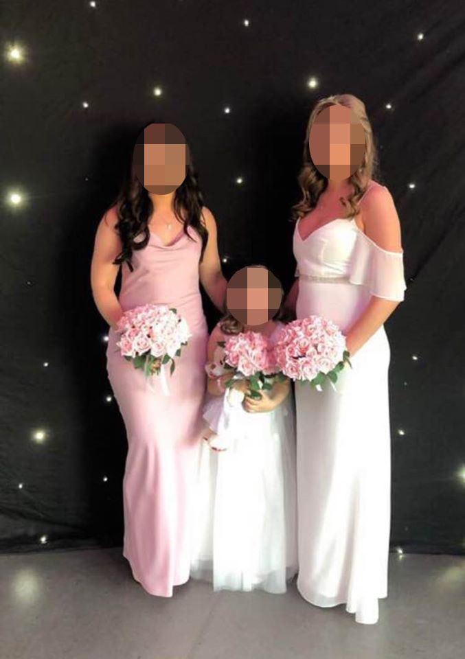  The mum posted an image of the bouquets on Facebook