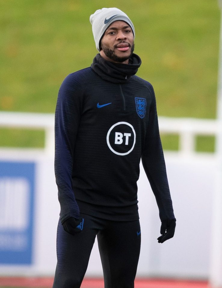  Raheem Sterling trained with England this morning having initially been thrown out of the squad altogether