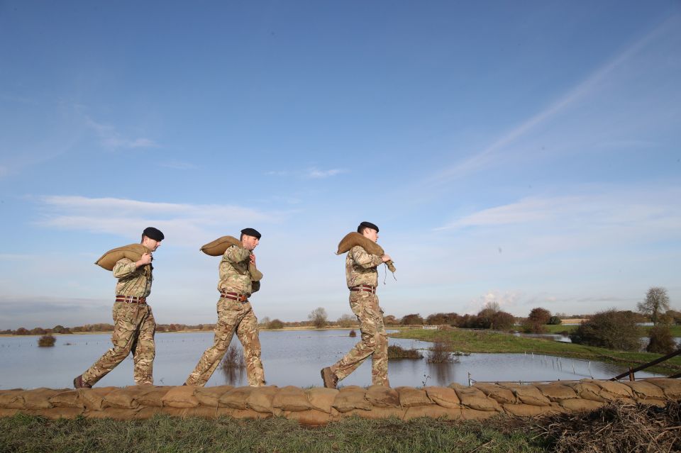  The army has been deployed to help deal with the flooding