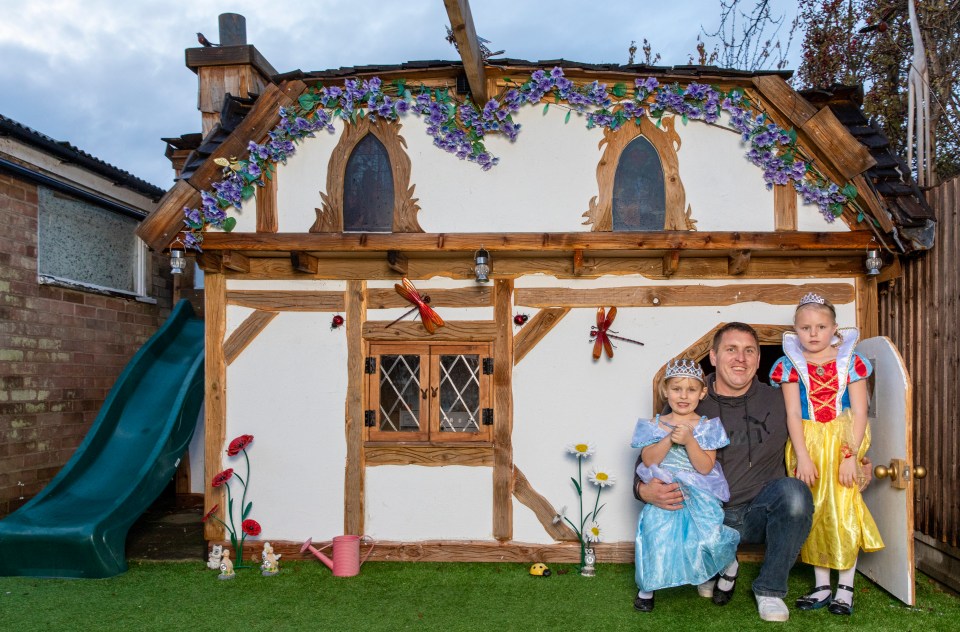  Doting dad Richard Thornton built his daughters a real Disney house