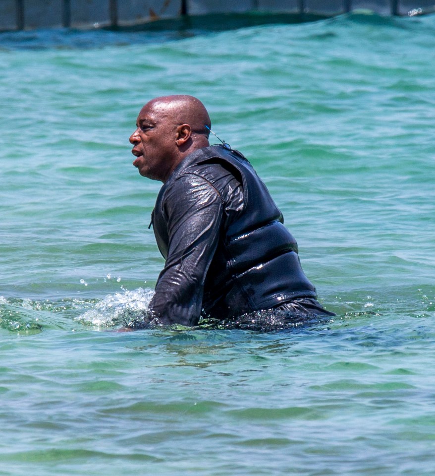 Ian was spotted slowly emerging from the sea