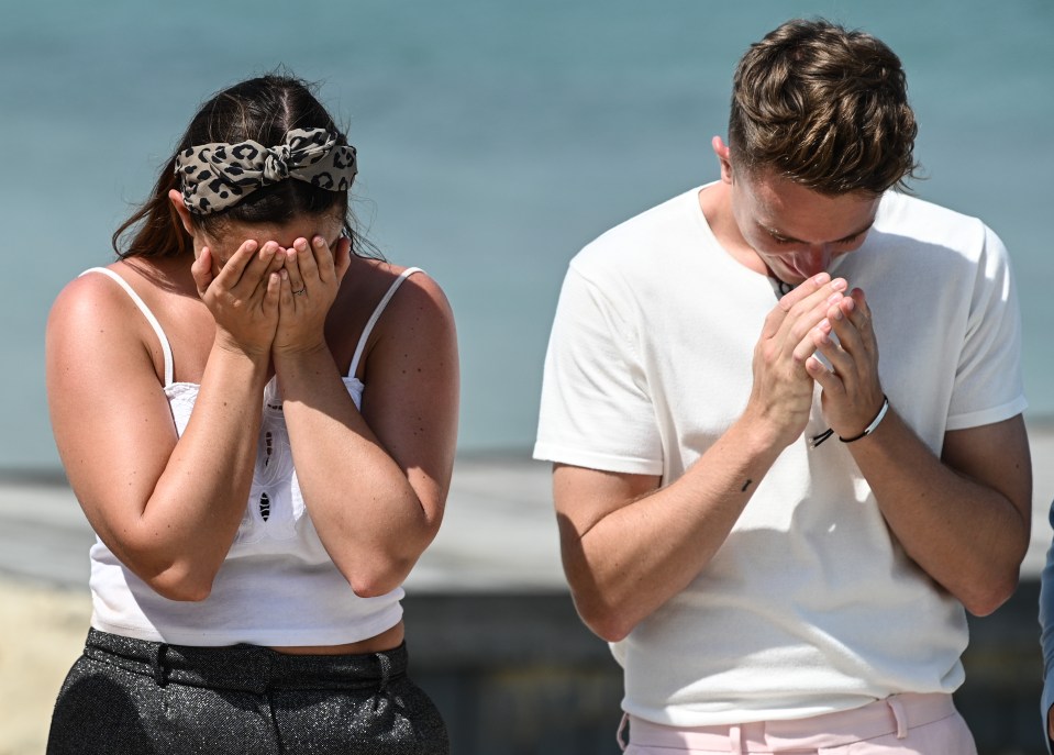 Jacqueline and Roman react as the show's first challenges begin