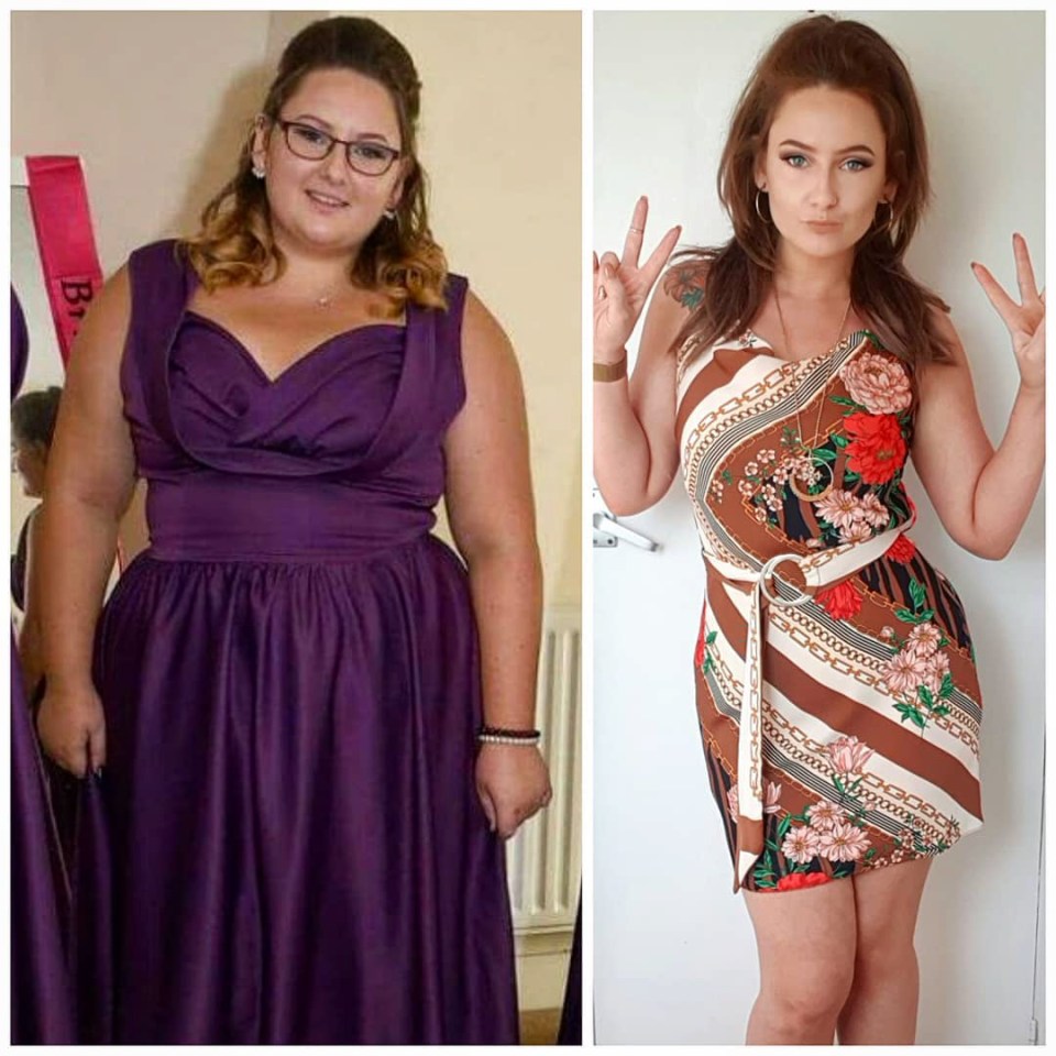  Louise managed to lose eight stone in a year and half and now wears a size 8