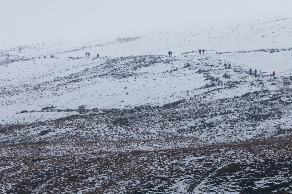  Walkers brave the Brecons - despite the snowy weather