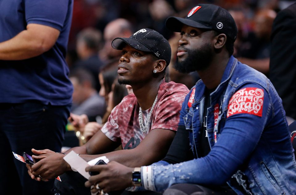  Paul Pogba had court-side seats for Miami Heat's 109-94 win over New Orleans Pelicans