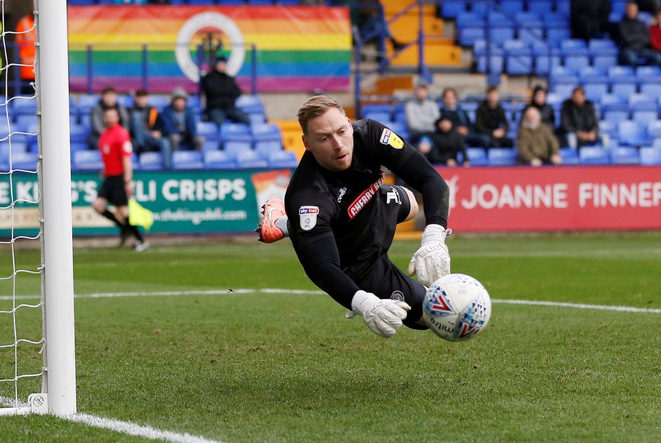 Wycombe keeper Ryan Allsop reported alleged homophobic abuse from Tranmere fans to the referee at half time