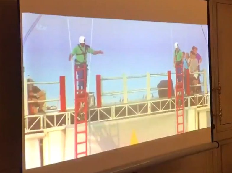  The former footballer was forced into walking the plank on his debut show