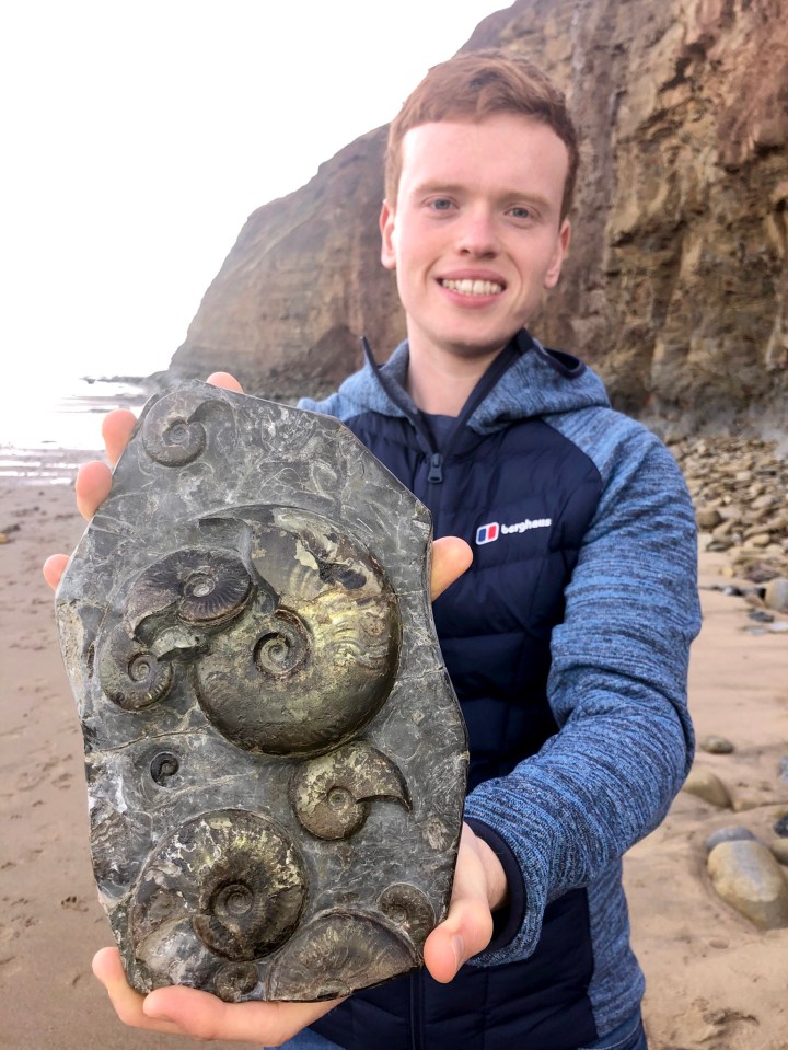  Aaron Smith enjoys fossil hunting in his free time