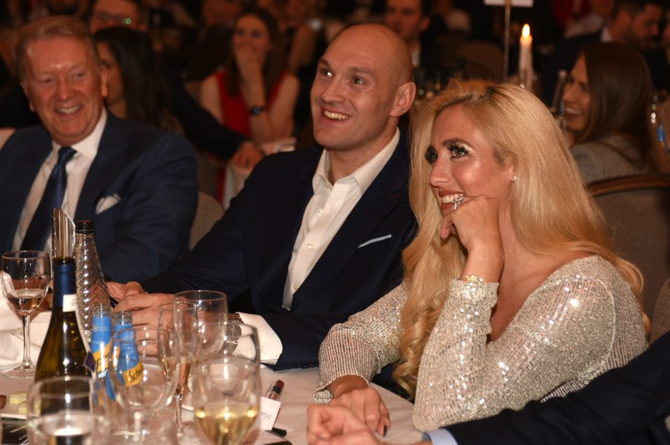  Tyson Fury was joined by wife Paris at the glitzy charity event