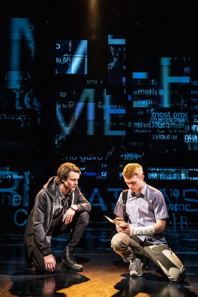 Sam Tutty, right, is sensational as Evan, writes Rod McPhee