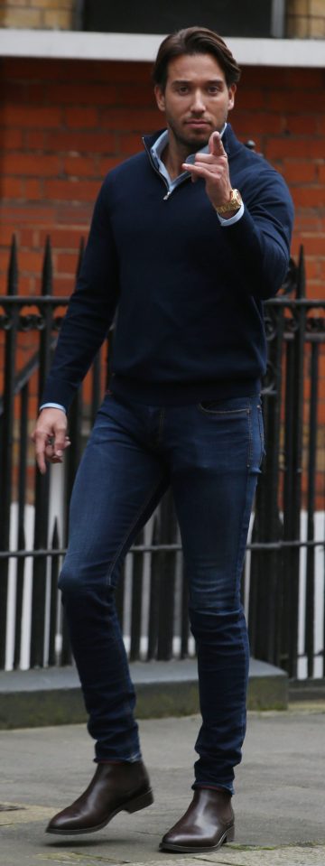  James Lock waved a finger at photographers outside the agency