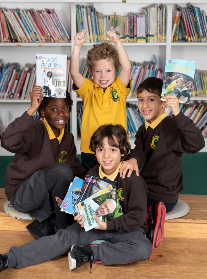  Excited students at Chestnuts Primary in Tottenham, North London can't wait to start collecting our Books For Schools tokens