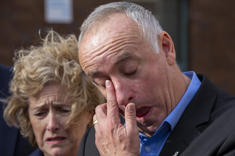  Grace's parents, David and Gillian, wept after the verdict was delivered last week