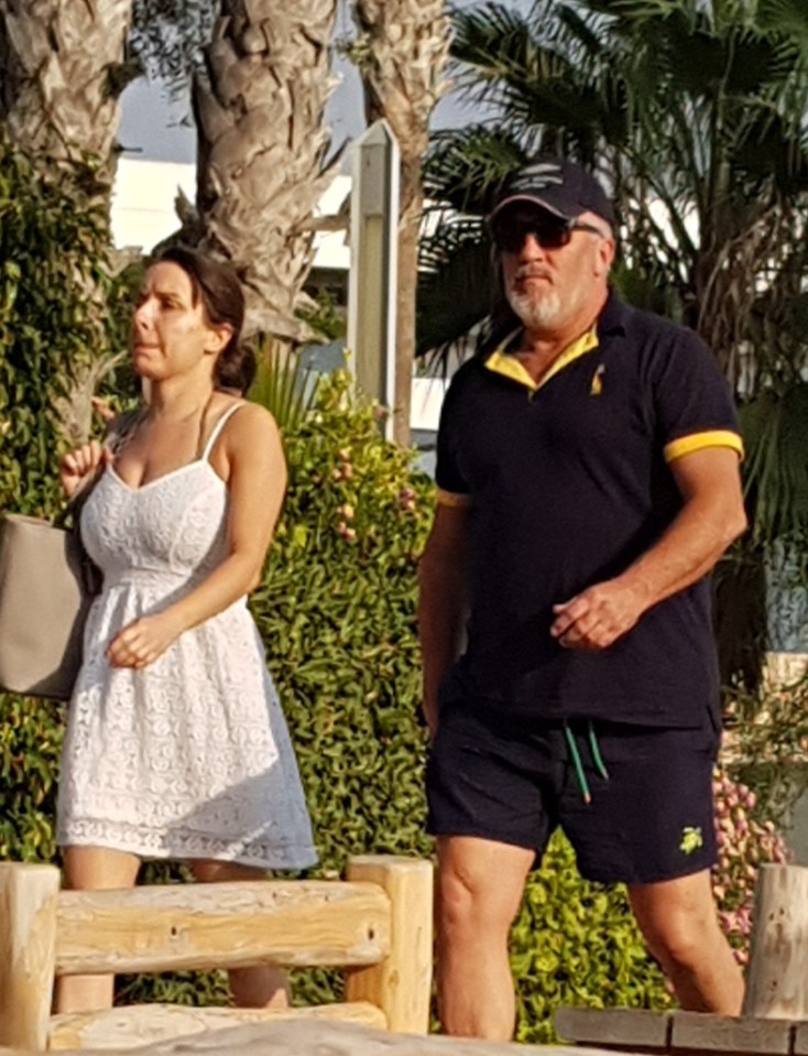  The new couple were snapped arriving at the five-star Annabelle hotel in Paphos, Cyprus