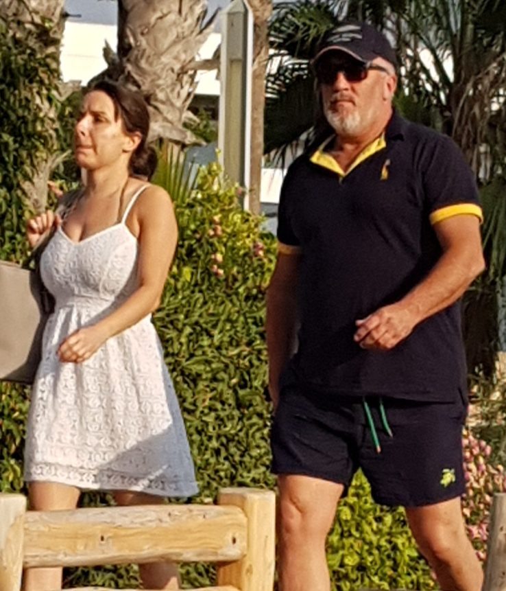  Paul was pictured with current flame Melissa on holiday at the hotel that he married ex-wife Alex in