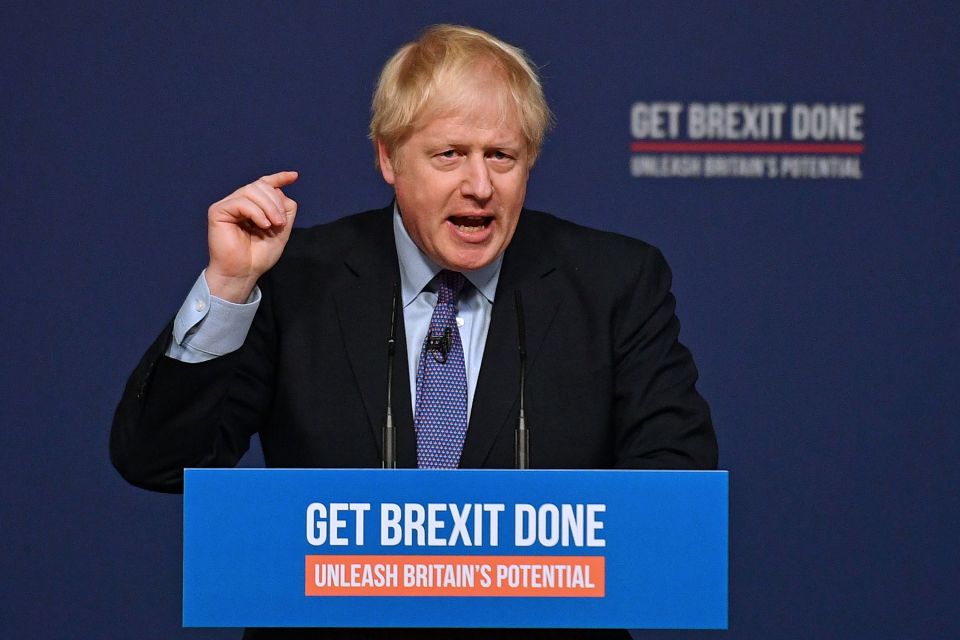  Boris Johnson revealed his Tory manifesto pledges in Telford