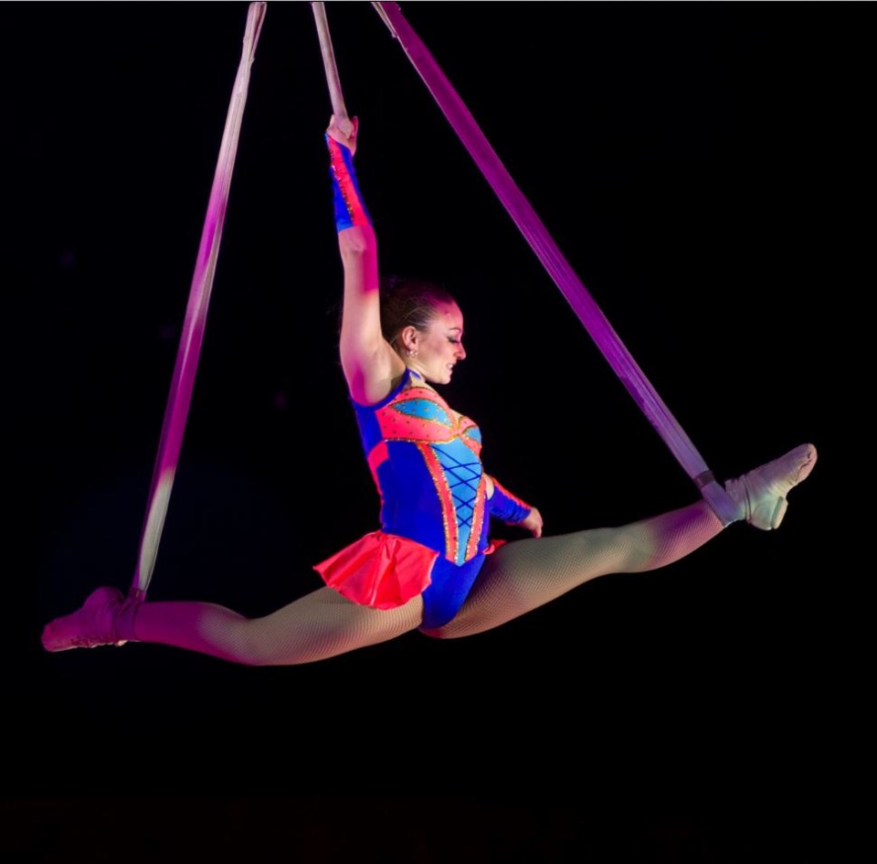 Jackie Armstrong is an experienced acrobat