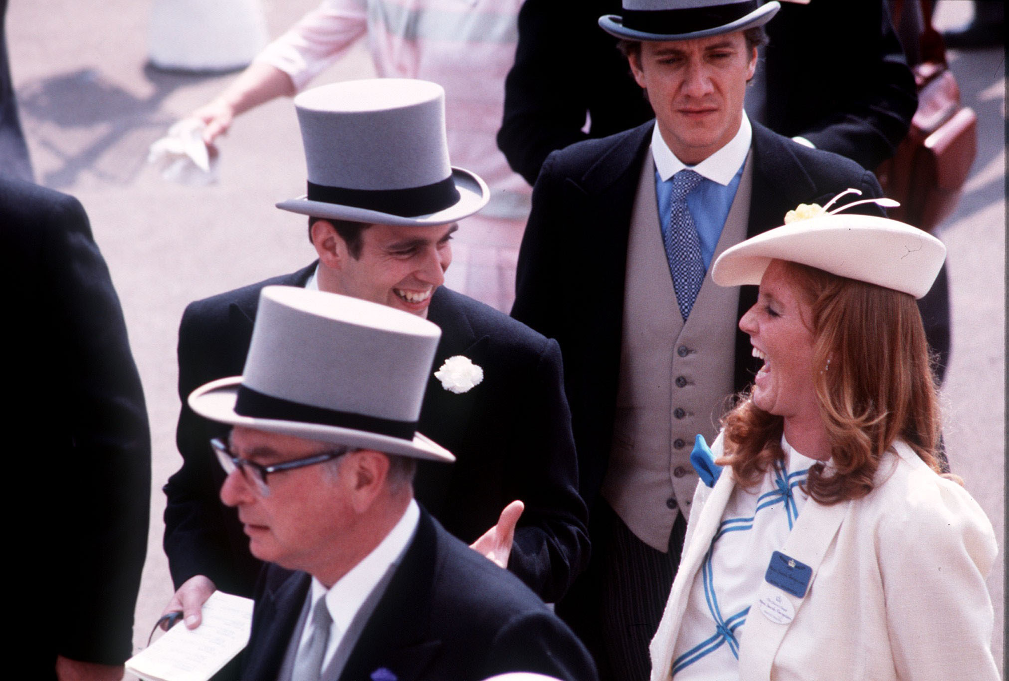 The Duke and Duchess of York met in 1985 at Ascot (pictured)