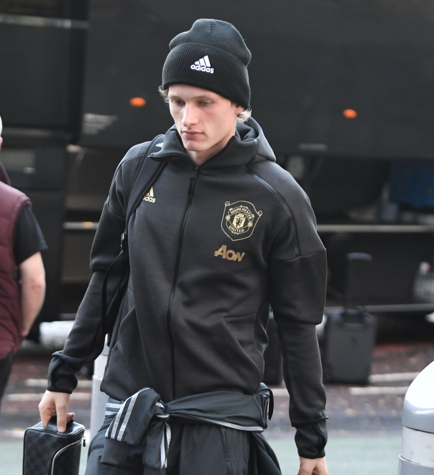  Max Taylor has travelled with the Manchester United squad to face Astana on Thursday