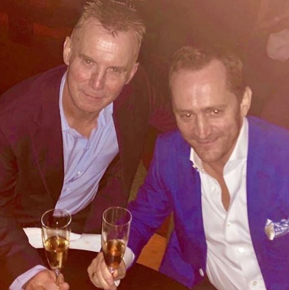  Gary Rhodes seen enjoying a glass of champagne with a pal in March last year