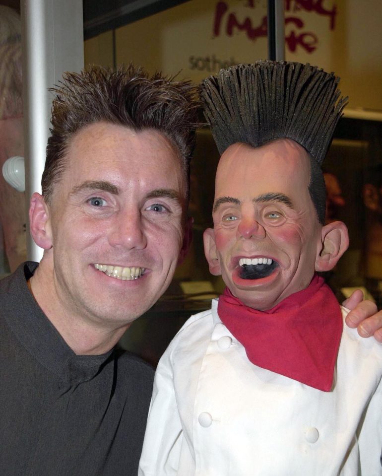  Gary bought his Spitting Image puppet for £3,000 when the show ended in 1996