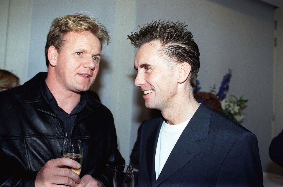 Gary Rhodes pictured with Gordon Ramsay in 2000