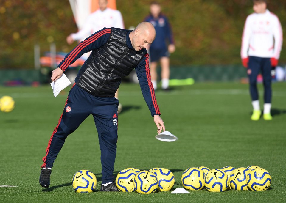  Freddie Ljungberg has bigger worries now than putting out cones at London Colney