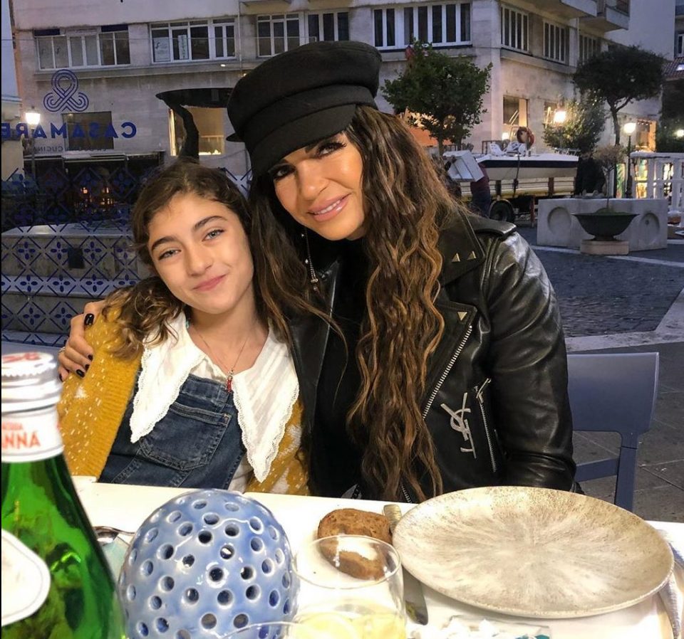  He shared a sweet photo of Teresa and their daughter Audriana at dinner