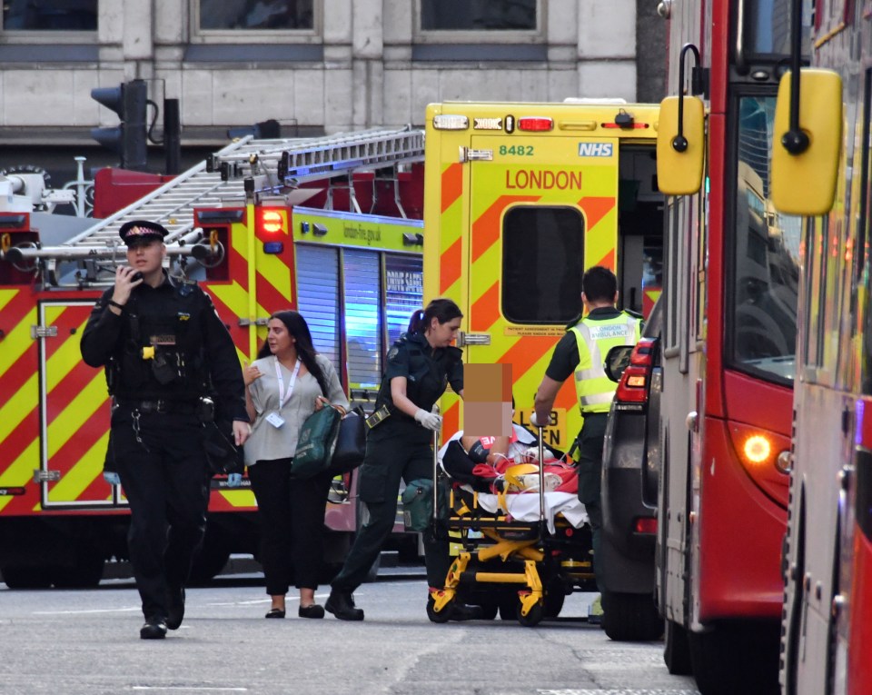 London Ambulance crews are at the scene with reports a number of people were injured