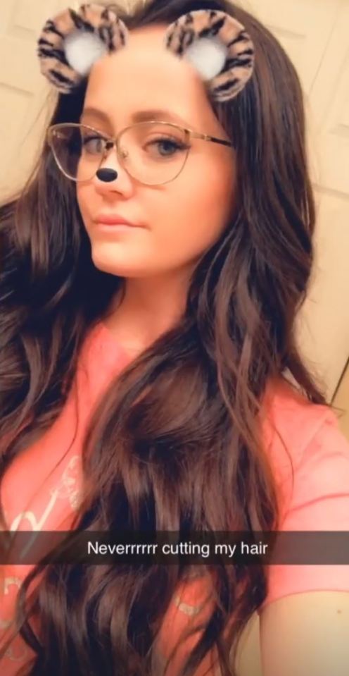  Jenelle has been more active on social media lately posting this cute Thanksgiving snap of her hair