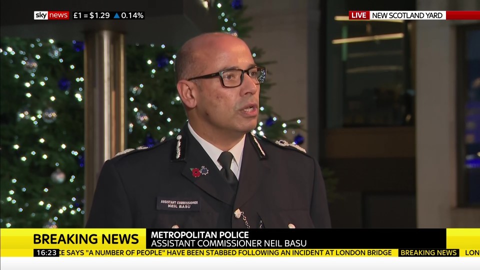  Assistant Commissioner for Specialist Operations Neil Basu said his heartfelt sympathies went to those awaiting news about loved ones following the London Bridge attack